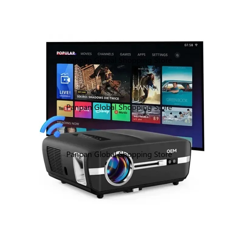 Home Cinema Night - 2025 Bestseller Mini Tragbarer Video-LED-Projektor Bildschirme