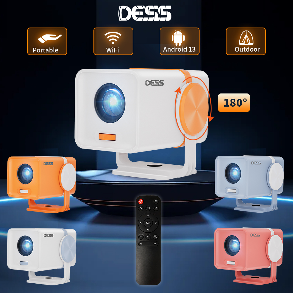 Home Cinema Night - DESS Projektor Android 13 Dual-Band Wifi6