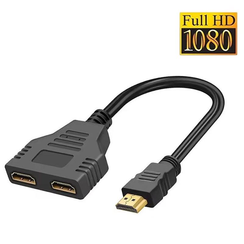 Home Cinema With Projector - Dual-Port HDMI-kompatibles Splitter-Kabel 1 Stecker auf