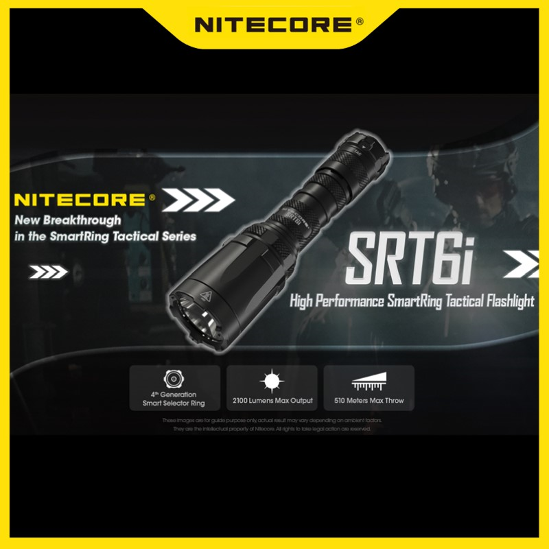 Home Cinema Imax - NITECORE SRT6i wiederaufladbare taktische Einhand-Taschenlampe, 2100