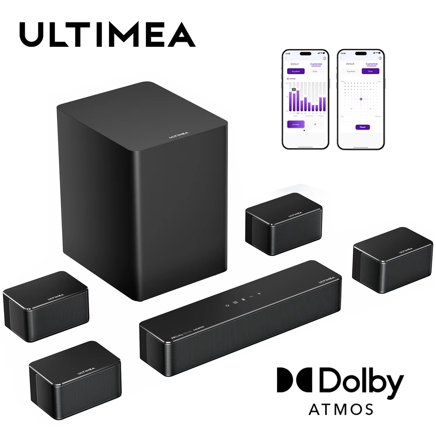 ULTIMEA 500W 7.1-Kanal Dolby A – Home Cinema Dolby Atmos 7.1 Bewertung und Preis