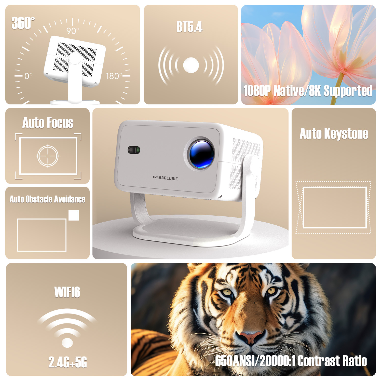 Magcubic 8K L018 Projektor 650 – Home Cinema Night Bewertung und Preis