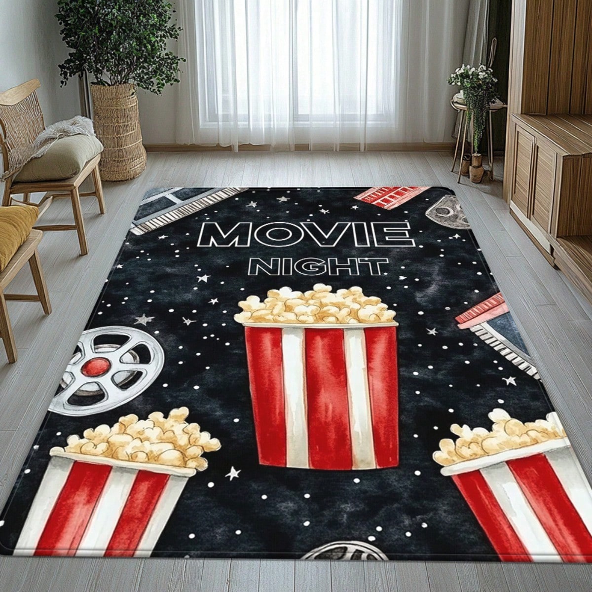 Filmabend-Fußmatte - Popcorn-F – Home Cinema Room Size Bewertung und Preis